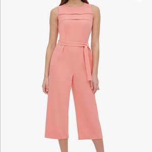 NWT TOMMY HILFIGER Womens Circle Trim Jumpsuit